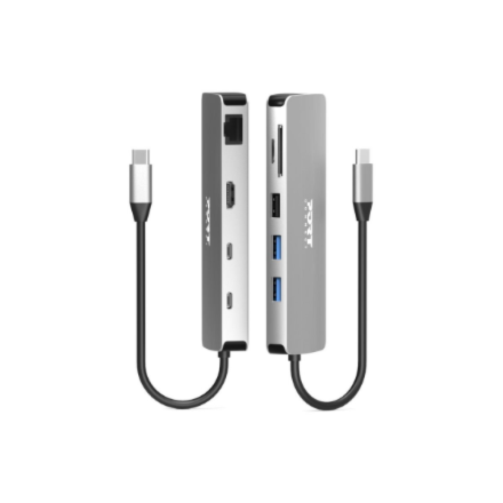 PORT DESIGNS Docking Type C 9 In 1 - 1 X 4K HDMI - Pd 85W - Retail Btoc Only , PORT CONNECT
