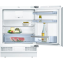 Bosch Serie 6 Refrigerator KUL15AFF0 Energy efficiency class F, Built-in, Larder, Height 82 cm, Fridge net capacity 108 L, Freezer net capacity 15 L, 38 dB, White, Made in Germany
