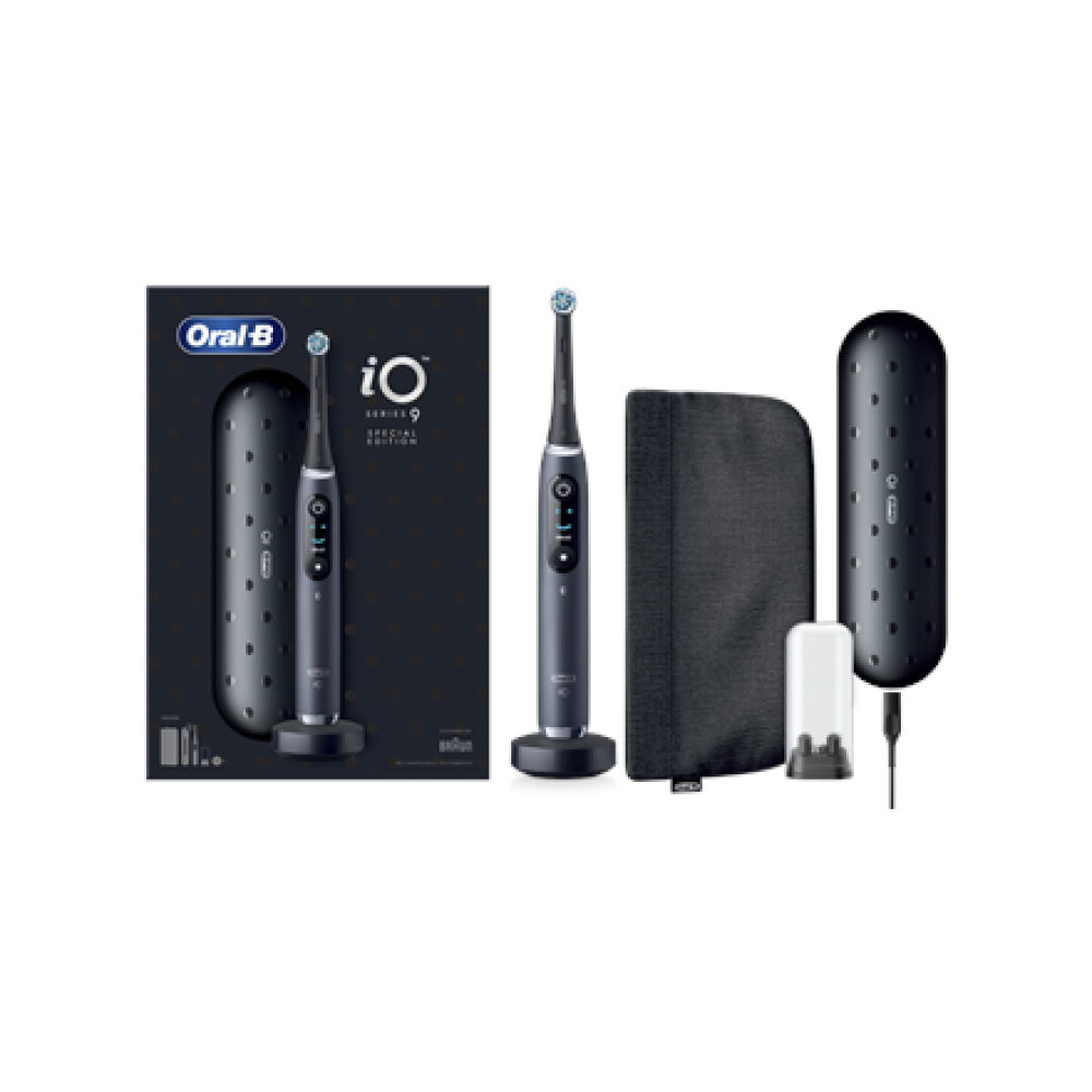Oral-B Electric Toothbrush , iO9 Series , Rechargeable , For adults , Number of brush heads included 1 , Number of teeth brushing modes 7 , Black Special Edition