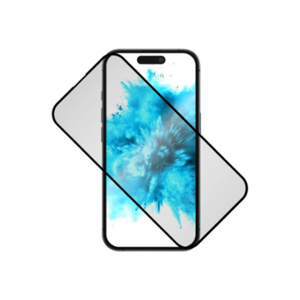 Fixed , Privacy Full Cover , Apple , iPhone 16 Plus , Tempered Glass , Black , Screen Protector