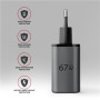 AXAGON Wall charger 67W, USB-A + USB-C, PD3.0/PPS/QC4+/SF , ACU-PQ67D