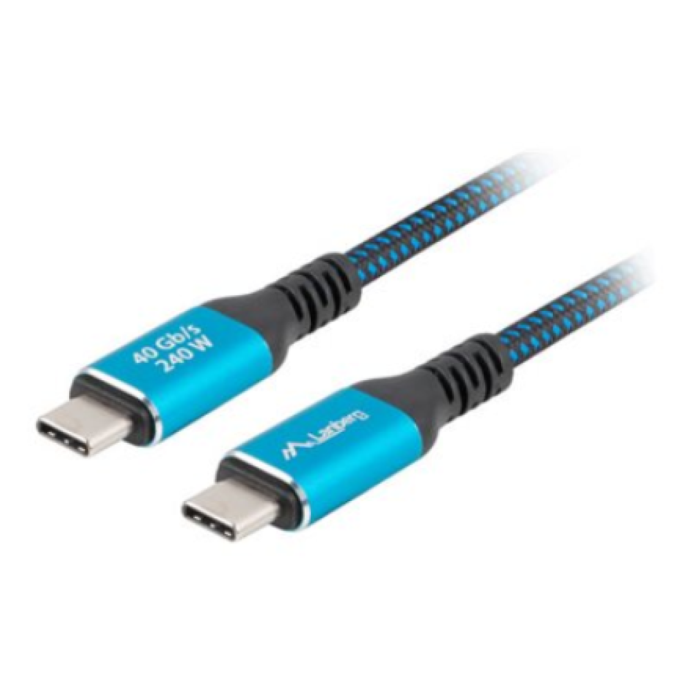 Lanberg USB-C M/M 4.0 CABLE 240W 8K 60HZ , CA-CMCM-44CU-0005-BK