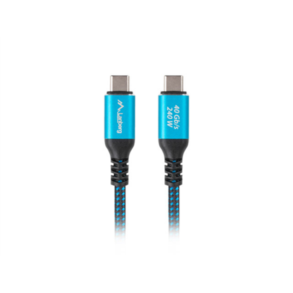 Lanberg USB-C M/M 4.0 CABLE 240W 8K 60HZ , CA-CMCM-44CU-0005-BK