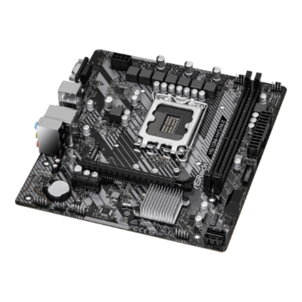 ASRock , H610M-HVS/M.2 R2.0 , Processor family Intel , Processor socket LGA1700 , DDR4 DIMM , Memory slots 2 , Supported hard disk drive interfaces SATA, M.2 , Number of SATA connectors 4 , Chipset H610 , Micro ATX