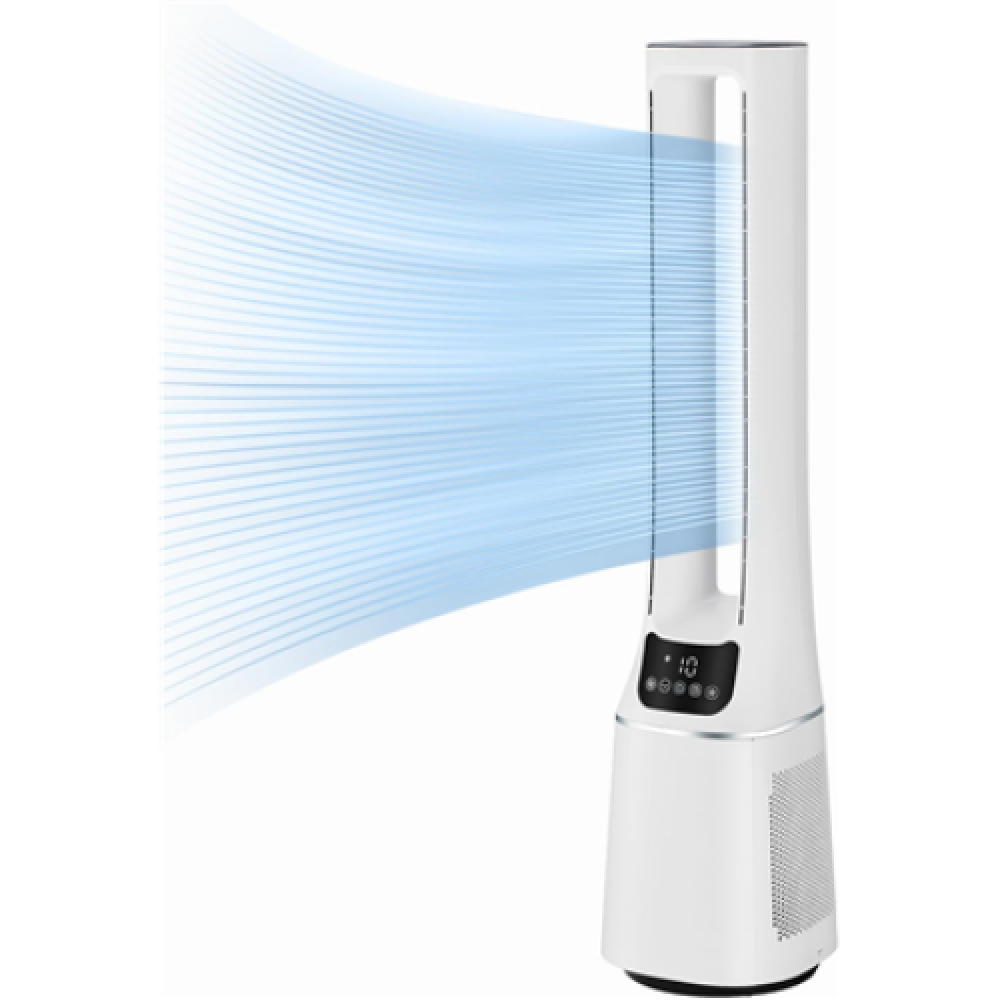 Midea , Bladeless Fan with Air purifier , MFP-120 , Stand fan , White , Diameter 15 cm , Number of speeds 10 , Oscillation , Remote control , Timer