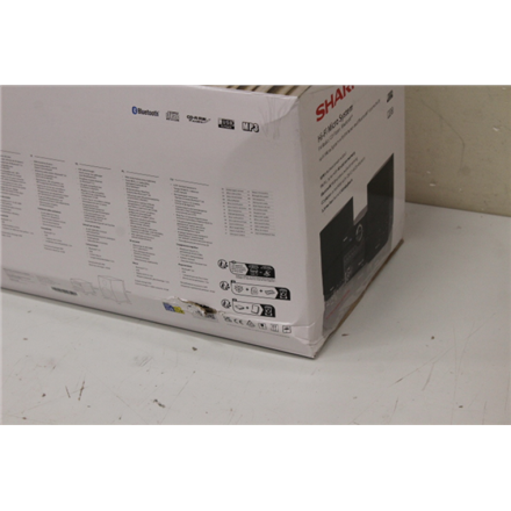 SALE OUT. Sharp XL-B512(BK) Hi-Fi Micro System, CD/FM/USB/Bluetooth v5.0, 45W, Black , Sharp Hi-Fi Micro System , XL-B512(BK) , Black , USB port , DAMAGED PACKAGING , AUX in , Bluetooth , CD player , FM radio , Wireless connection