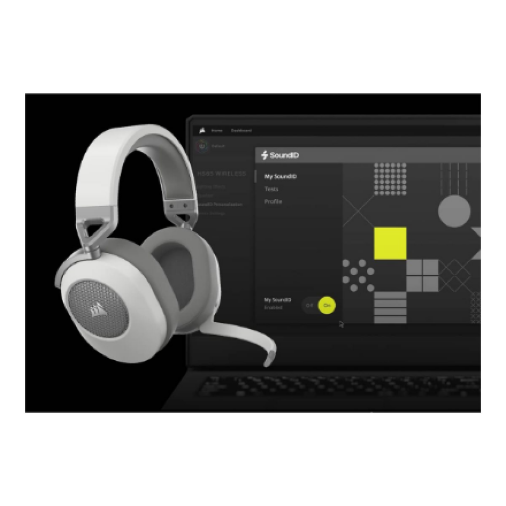 Corsair , Gaming Headset , HS65 , Wireless , Over-Ear , Microphone , Wireless , White