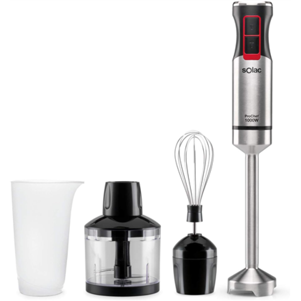 Solac , Blender Set , BA5609 Pro Chef Hand , Hand Blender Set , 1200 W , Jar capacity 0.6 L , Stainless Steel