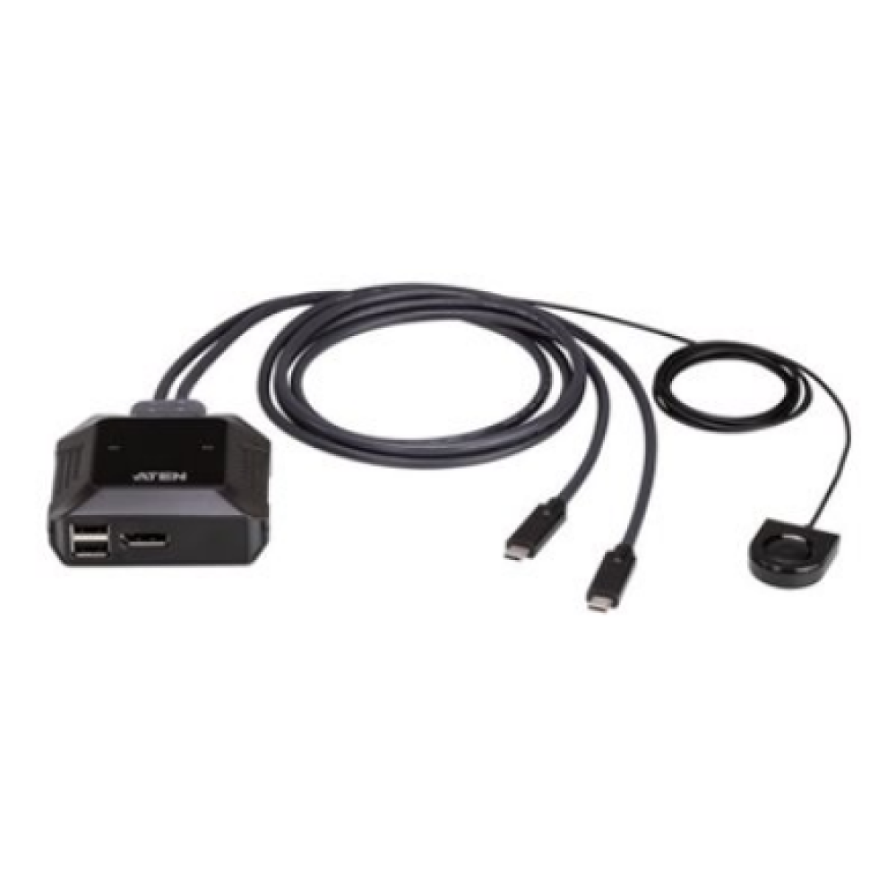 Aten US3312 2-Port USB-C 4K DisplayPort KVM Switch with Remote Port Selector , Aten , 2-Port USB-C 4K DisplayPort KVM Switch with Remote Port Selector , US3312 , Warranty 24 month(s)
