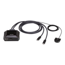 Aten US3312 2-Port USB-C 4K DisplayPort KVM Switch with Remote Port Selector , Aten , 2-Port USB-C 4K DisplayPort KVM Switch with Remote Port Selector , US3312 , Warranty 24 month(s)