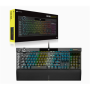 Corsair , Mechanical Gaming Keyboard , K100 RGB Optical , Wired , Mechanical Gaming Keyboard , US , Black/Red