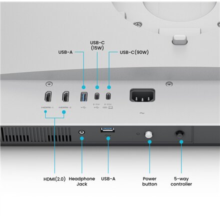 Benq , MA270UP , 27 , IPS , 16:9 , 60 Hz , 5 ms , 3840 x 2160 pixels , 450 cd/m² , HDMI ports quantity 2