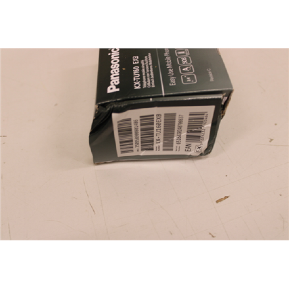 Panasonic , KX-TU160 , Easy Use Mobile Phone , Black , 69.2 g , DAMAGED PACKAGING