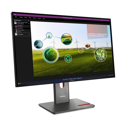 Lenovo , ThinkVision , P27Q-40 , 27 , IPS , 16:9 , 120 Hz , 4 ms , 350 cd/m² , HDMI ports quantity 1 , Eclipse black , Warranty 36 month(s)