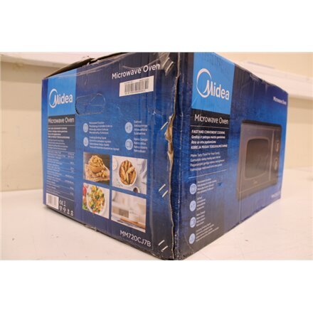 SALE OUT. Midea MM720CJ7B Microwave oven, 700 W, 20 L, Black , Midea DAMAGED PACKAGING