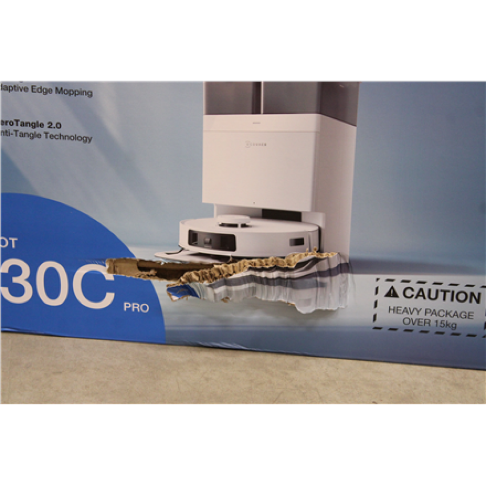 SALE OUT. Ecovacs DEEBOT T30C PRO Vacuum cleaner, Robot, Wet&Dry, 15000Pa, TruEdge, YIKO 2.0, 5200 mAh, White + Auto-empty station , Ecovacs Robotic Vacuum Cleaner , DEEBOT T30C PRO , Wet&Dry , Operating time (max) 200 min , Li-ion , 5200 mAh , Du
