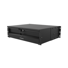 Lanberg 19 Drawer 3U, max load capacity up to 90 kg 4 point assembly , AK-2003-B , 48.26 x 36 x 13.2 cm , Black