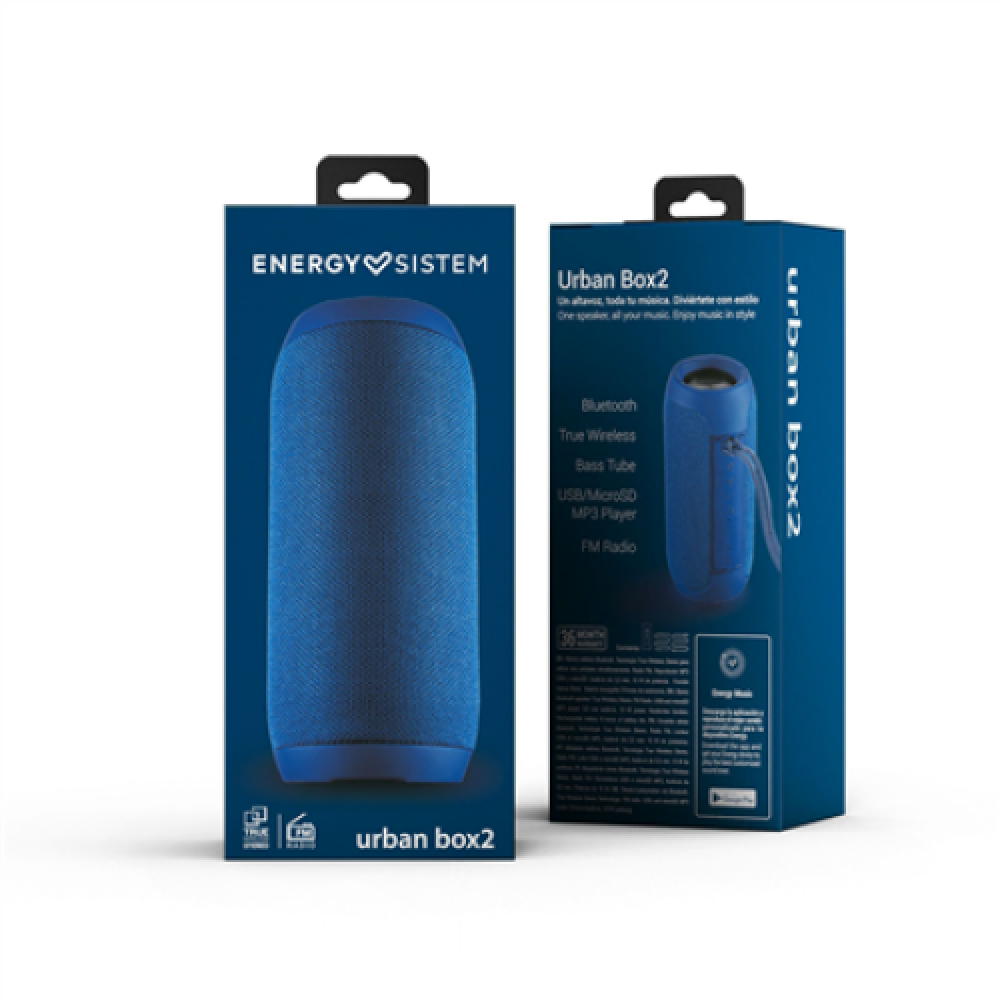 Energy Sistem , Speaker , Urban Box 2 , 10 W , Bluetooth , Ocean , Wireless connection