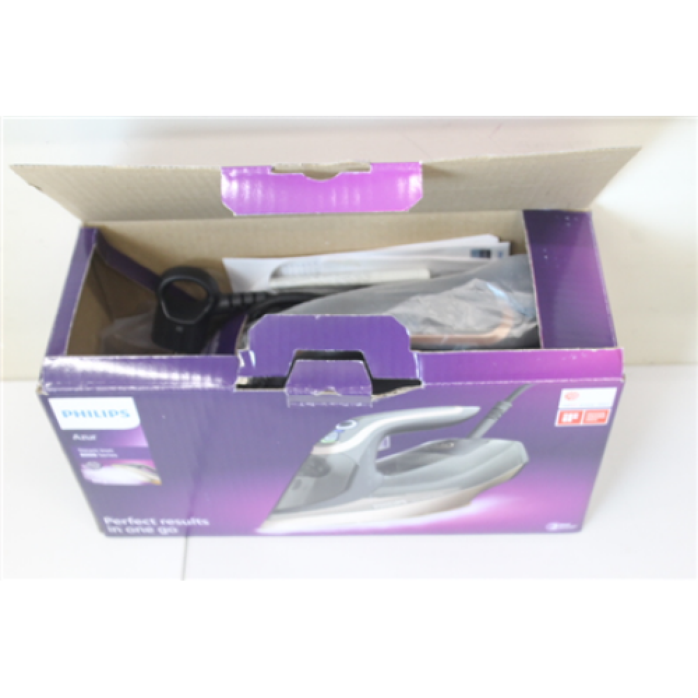 SALE OUT. Philips DST8041/80 Azur Steam Iron, Black/Gold , Philips Azur DST8041/80 , Steam Iron , 3000 W , Water tank capacity 350 ml , Continuous steam 80 g/min , Steam boost performance 260 g/min , Black/Gold , DEMO