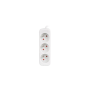 Lanberg Cable Power Strip, 3X French Outlets Quality-Grade Copper, 1.5 m , PS0-03E-0150-W