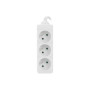 Lanberg Cable Power Strip, 3X French Outlets Quality-Grade Copper, 1.5 m , PS0-03E-0150-W