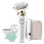 Braun Epilator , Silk-épil 9 Flex SkinSpa SES9-481 3D , Operating time (max) 50 min , Number of power levels 2 , Wet & Dry , White/Gold