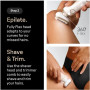 Braun Epilator , Silk-épil 9 Flex SkinSpa SES9-481 3D , Operating time (max) 50 min , Number of power levels 2 , Wet & Dry , White/Gold