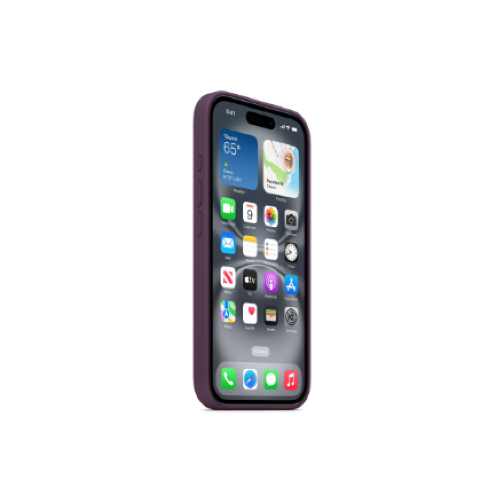 Apple Case with MagSafe , Apple , iPhone 16 , Silicone , Plum