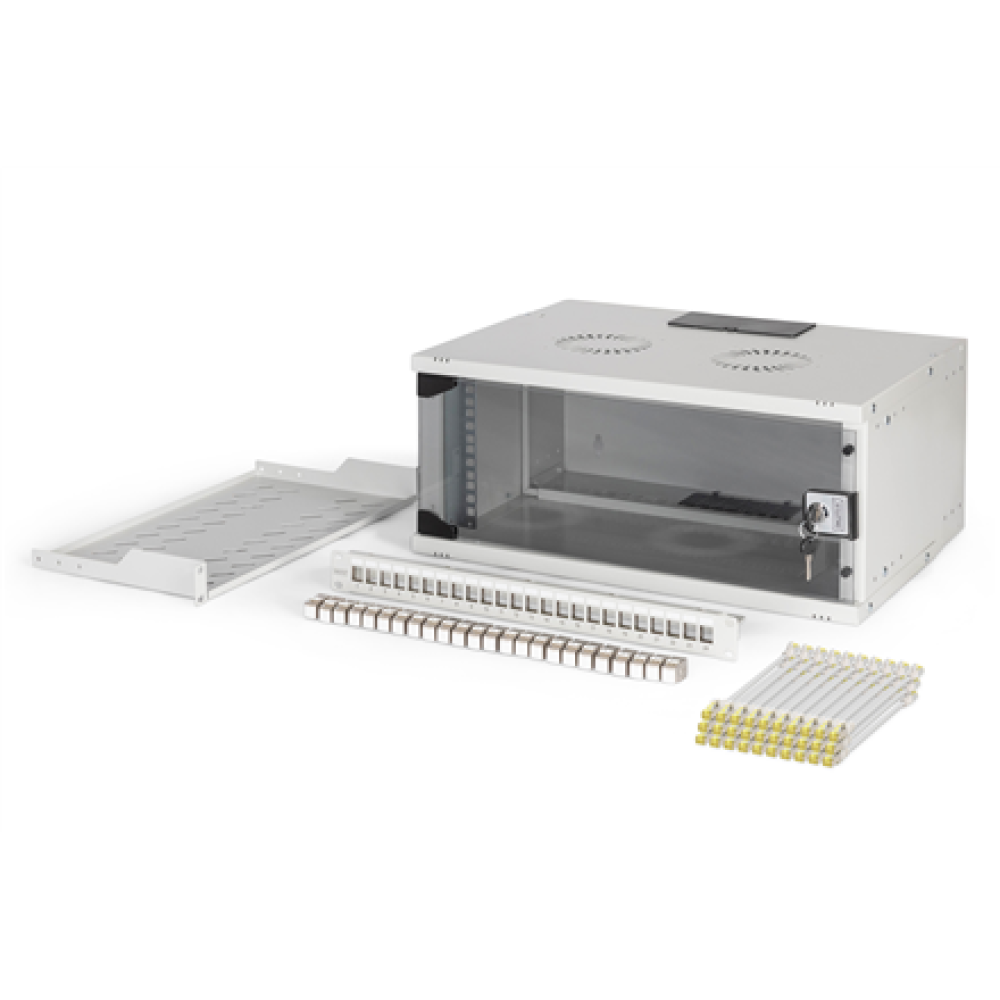 Digitus SOHO Pro network set, 483 mm (19), 4U, 540 x 400 mm , DN-49200-SET , Light Grey