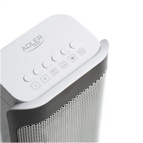Adler Heater AD 7723 Fan Heater, 2000 W, Number of power levels 2, White