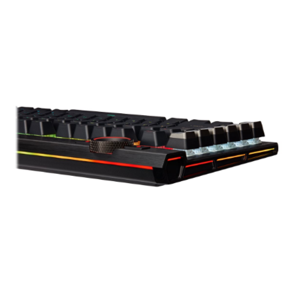 Corsair Keyboard , K100 RGB , Mechanical Gaming Keyboard , Wired , Nordic , Black , USB Type-A , CORSAIR OPX Optical-Mechanical