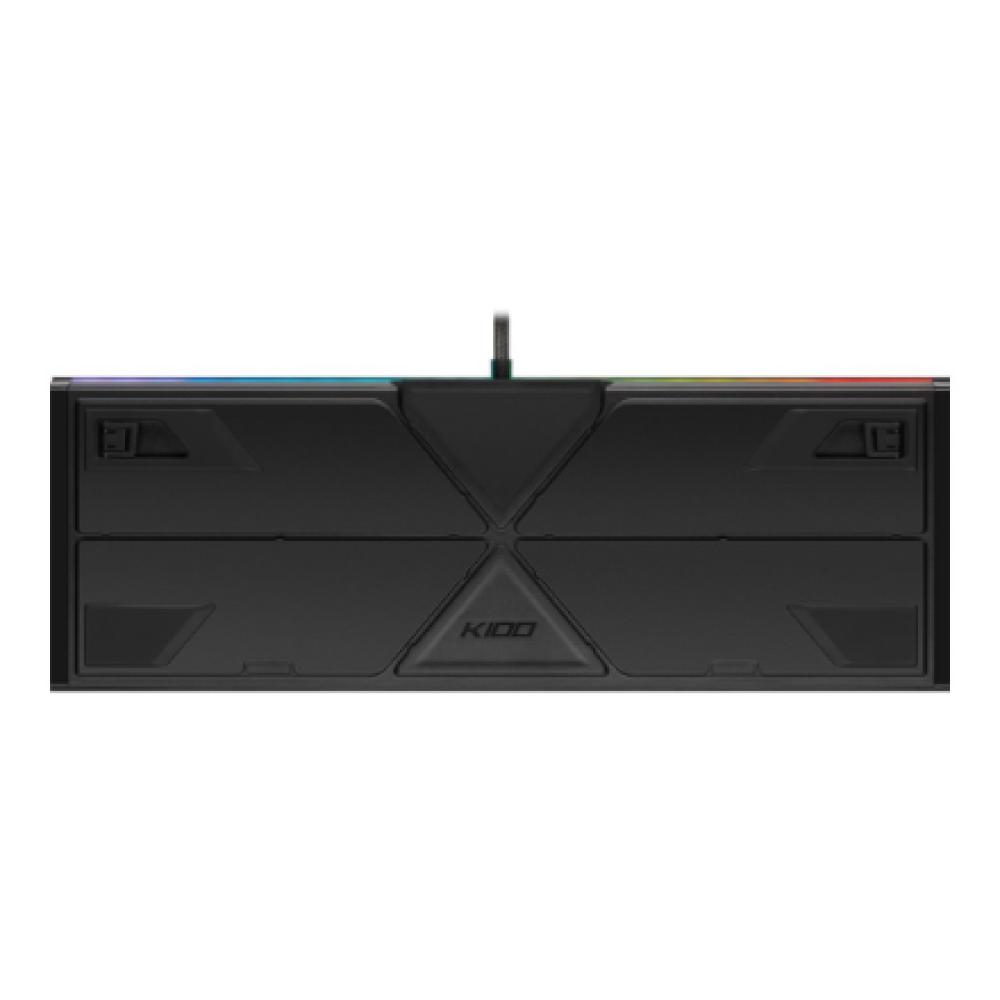 Corsair Keyboard , K100 RGB , Mechanical Gaming Keyboard , Wired , Nordic , Black , USB Type-A , CORSAIR OPX Optical-Mechanical