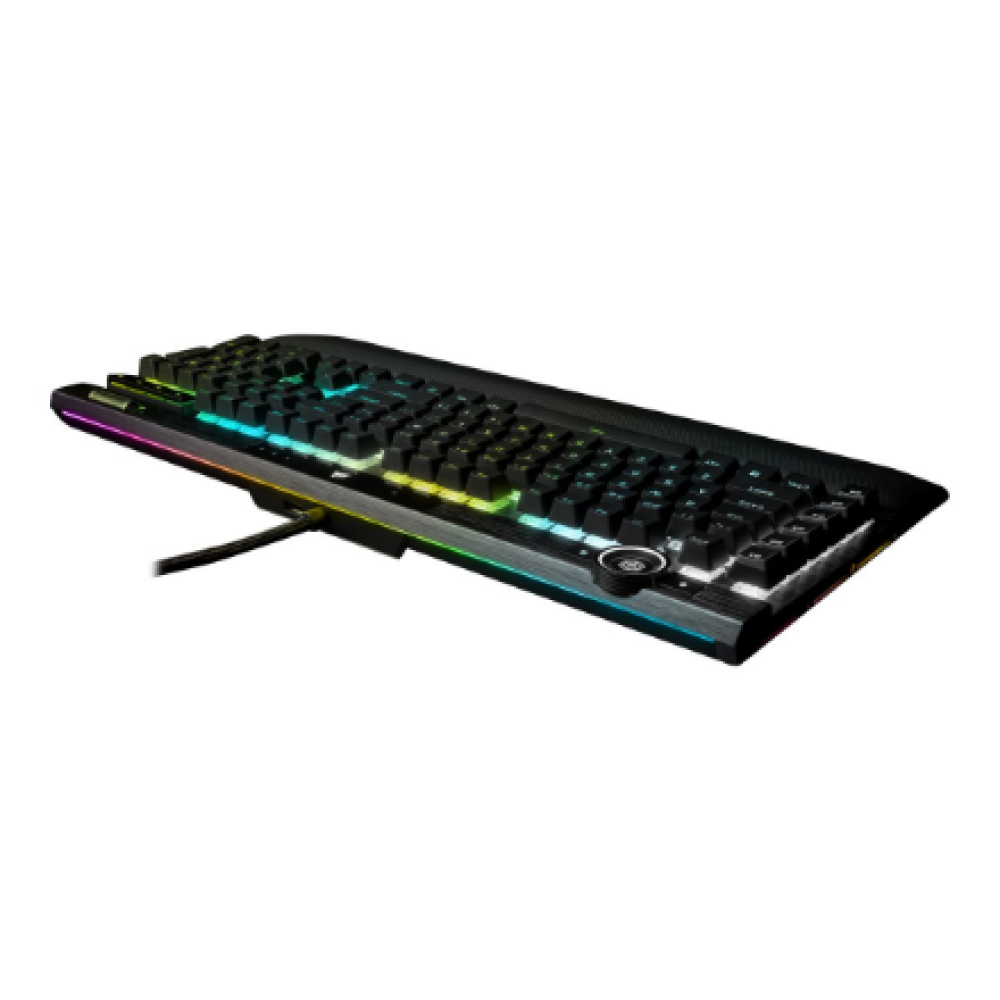 Corsair Keyboard , K100 RGB , Mechanical Gaming Keyboard , Wired , Nordic , Black , USB Type-A , CORSAIR OPX Optical-Mechanical