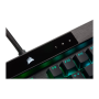 Corsair Keyboard , K100 RGB , Mechanical Gaming Keyboard , Wired , Nordic , Black , USB Type-A , CORSAIR OPX Optical-Mechanical