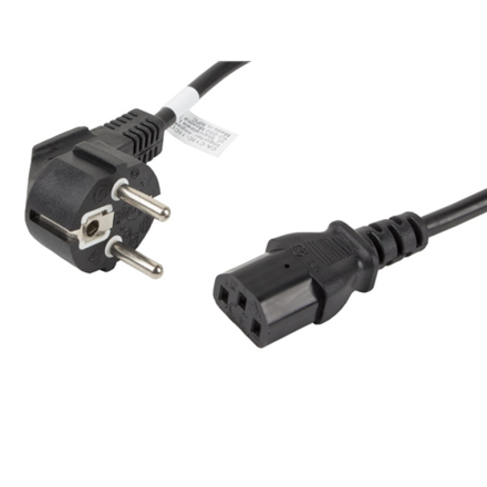 Lanberg , CEE 7/7 to IEC 320 C13 Power Cord , CA-C13C-11CC-0018-BK