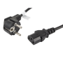 Lanberg , CEE 7/7 to IEC 320 C13 Power Cord , CA-C13C-11CC-0018-BK