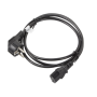Lanberg , CEE 7/7 to IEC 320 C13 Power Cord , CA-C13C-11CC-0018-BK