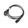 Lanberg , CEE 7/7 to IEC 320 C13 Power Cord , CA-C13C-11CC-0018-BK