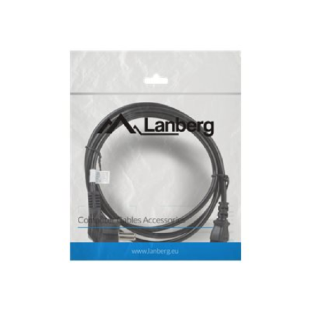 Lanberg , CEE 7/7 to IEC 320 C13 Power Cord , CA-C13C-11CC-0018-BK