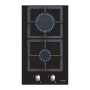 CATA , Hob , SCI 3002 BK , Gas on glass , Number of burners/cooking zones 2 , Rotary knobs , Black