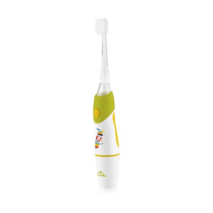 ETA Toothbrush , Sonetic ETA071090040 , Battery operated , For kids , Number of brush heads included 2 , Number of teeth brushing modes 1 , Green/White