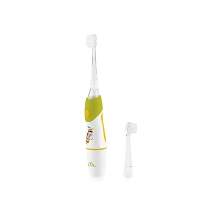 ETA Toothbrush , Sonetic ETA071090040 , Battery operated , For kids , Number of brush heads included 2 , Number of teeth brushing modes 1 , Green/White