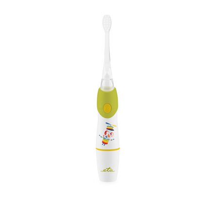 ETA Toothbrush , Sonetic ETA071090040 , Battery operated , For kids , Number of brush heads included 2 , Number of teeth brushing modes 1 , Green/White