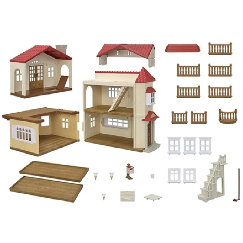 Sylvanian Families Village House with Red Roof , 5708SYL , Plastic