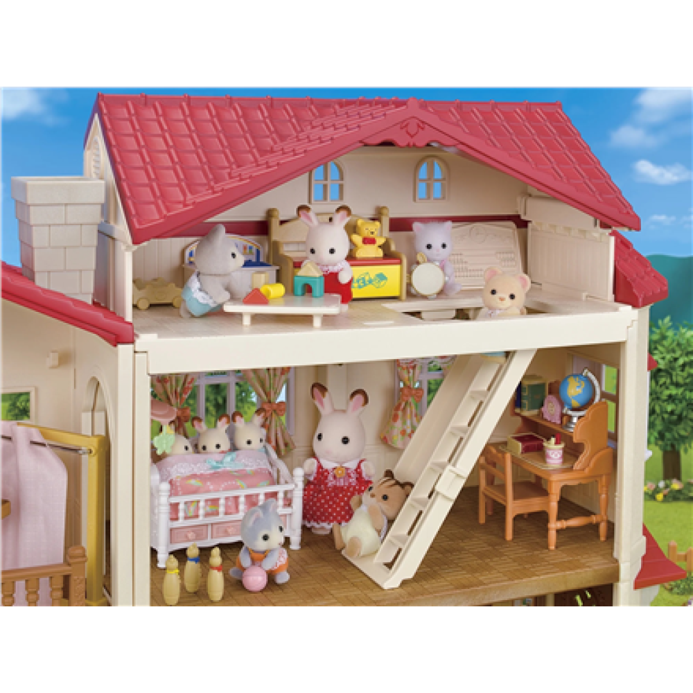 Sylvanian Families Village House with Red Roof , 5708SYL , Plastic