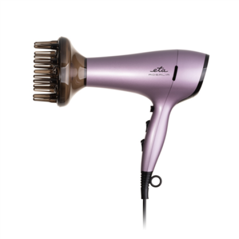 ETA , Hair Dryer , ETA431990000 Rosalia , 2200 W , Number of temperature settings 3 , Ionic function , Diffuser nozzle , Purple