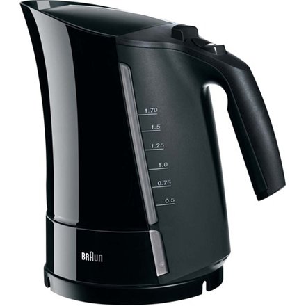 Braun , Kettle , WK 300 , Standard , 2200 W , 1.7 L , Plastic , 360° rotational base , Black