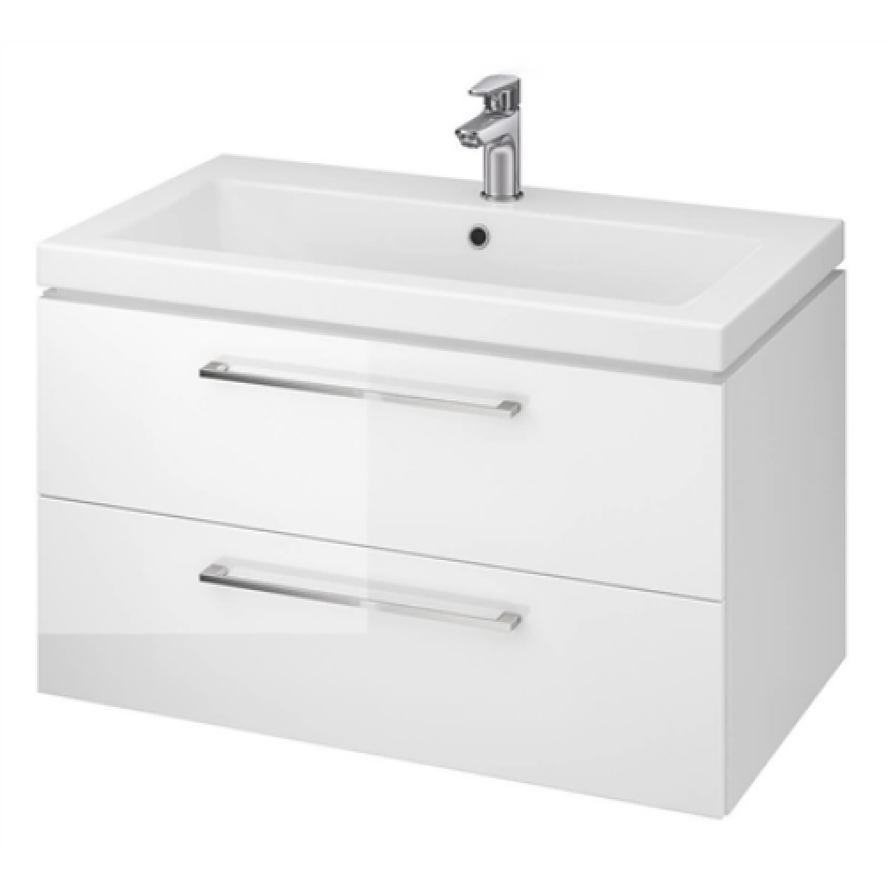 Lara LARA WHITE 80 under-wash cabinet with a COMO 80 washbasin White