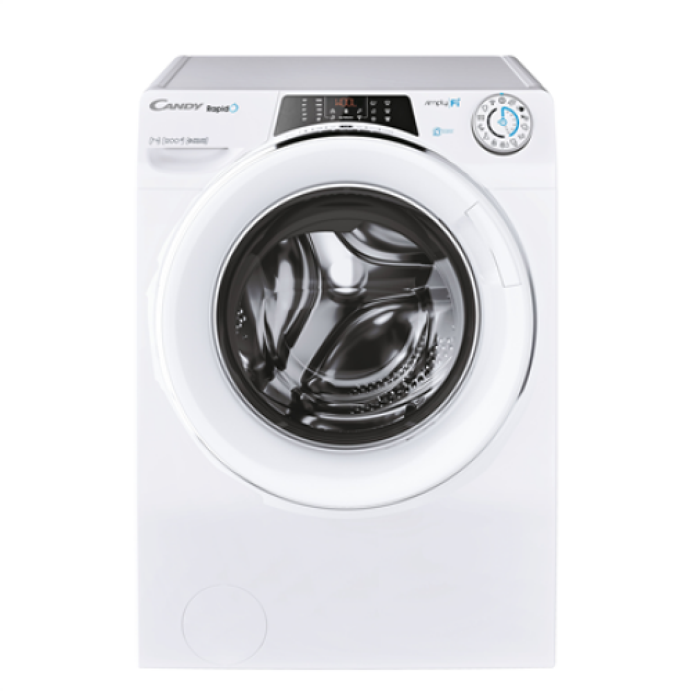 Candy , Washing Machine , RO41274DWMCE/1-S , Energy efficiency class A , Front loading , Washing capacity 7 kg , 1200 RPM , Depth 45 cm , Width 60 cm , Display , Wi-Fi , White