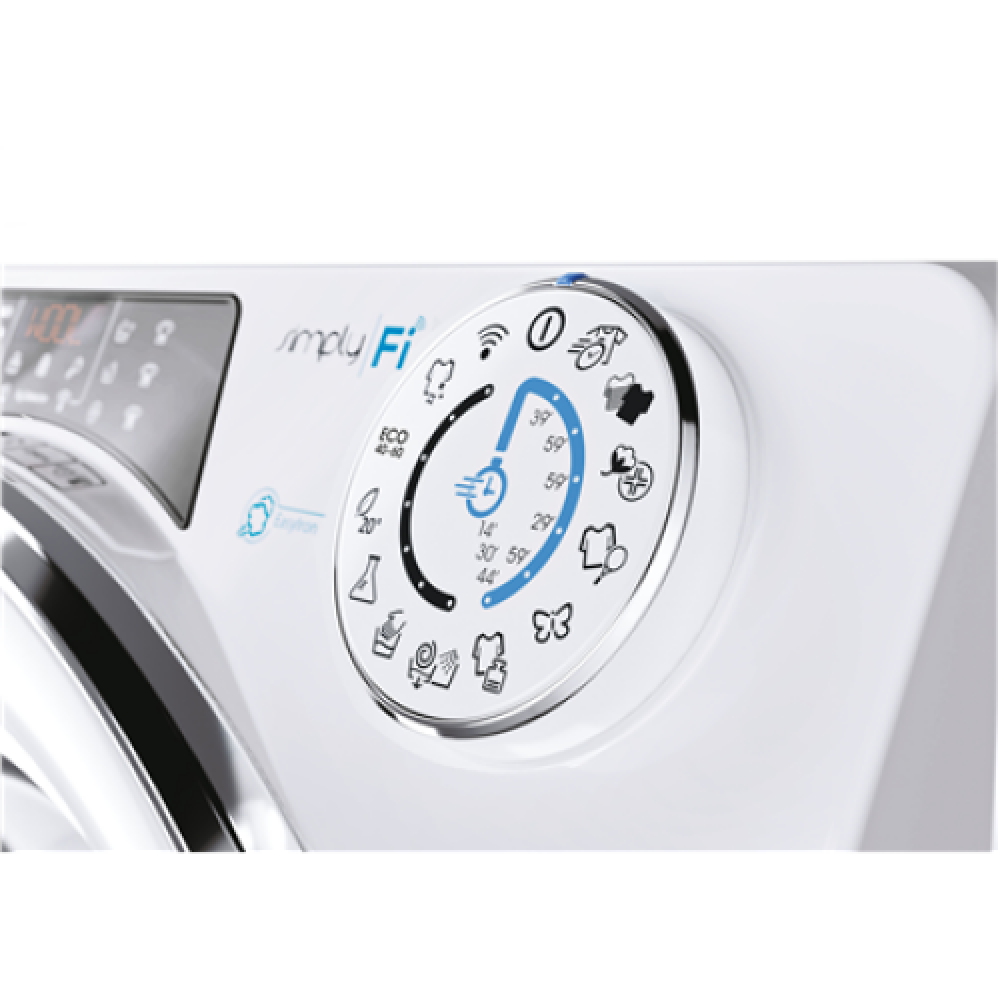 Candy , Washing Machine , RO41274DWMCE/1-S , Energy efficiency class A , Front loading , Washing capacity 7 kg , 1200 RPM , Depth 45 cm , Width 60 cm , Display , Wi-Fi , White